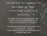 eine Anzeige
